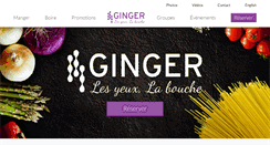 Desktop Screenshot of ginger-restaurant.com